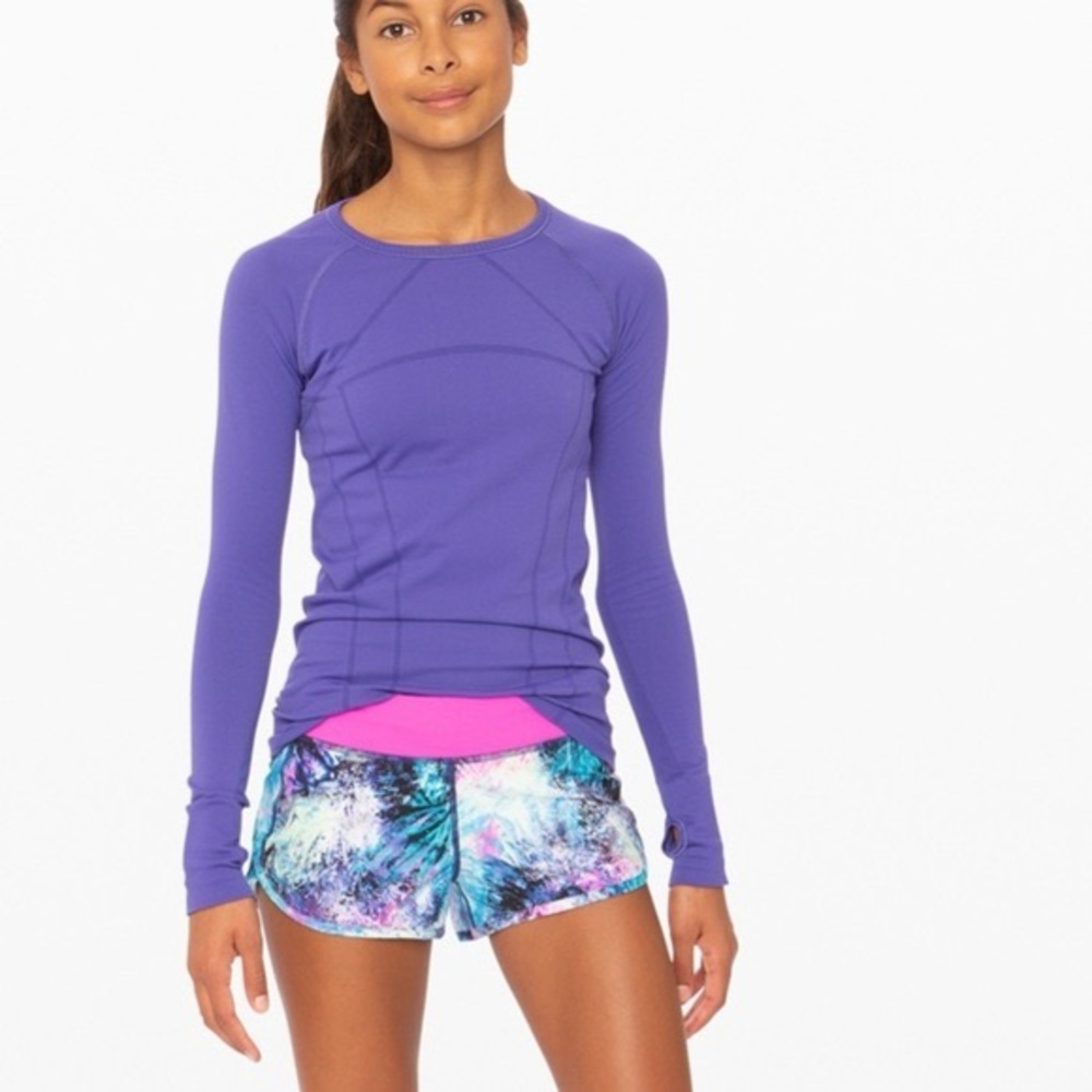 Ivivva Girls Activewear Fly Tech Long Sleeve T Shirt by Lululemon